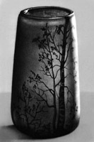 Ваза Э. Галле. Многослойное стекло, резьба, 1900 г