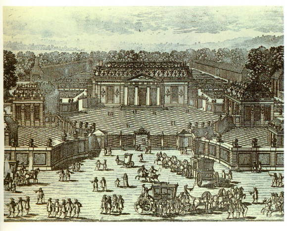 Версаль. Фарфоровый Трианон до 1687 г. Авелен. Гравюра