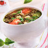 Суп овощной с соусом песто «Пикантный»