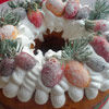 Кекс рождественский «Заснеженные фрукты»
