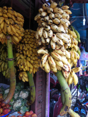 Бананы на рынке в Индии