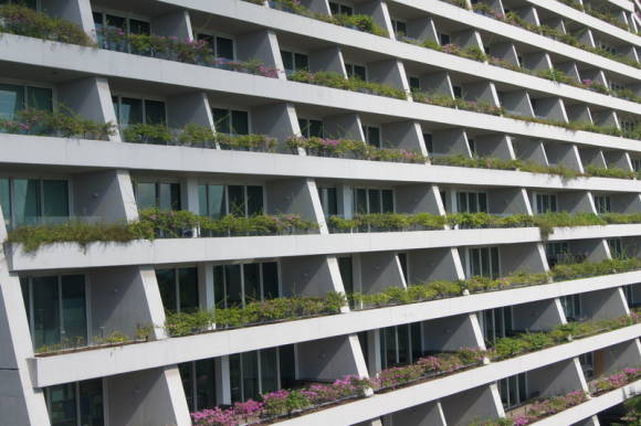 Фрагменты озеленение отеля Marina Bay Sands