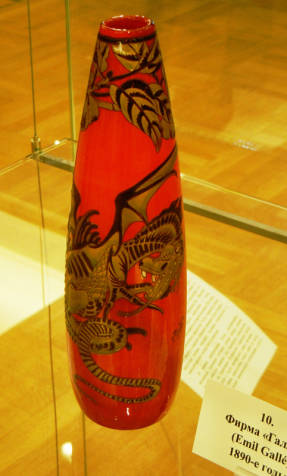  Ваза с драконом. 1890-е. Э.Галле