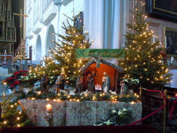 Рождественский вертеп в соборе Святого Стефана в Праге
