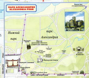 Карта парка Александрия